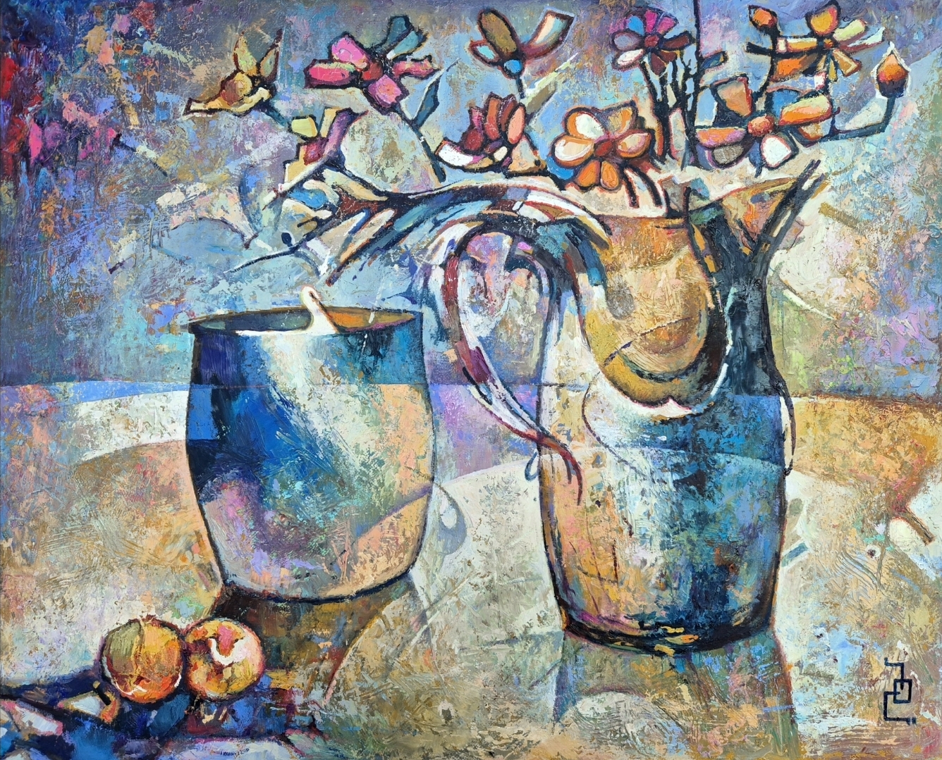 Still life in blue