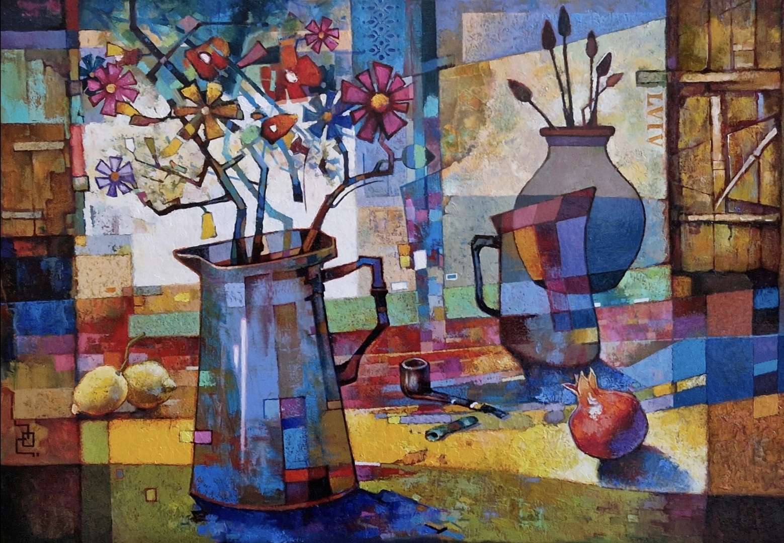 Still life with pomegranate