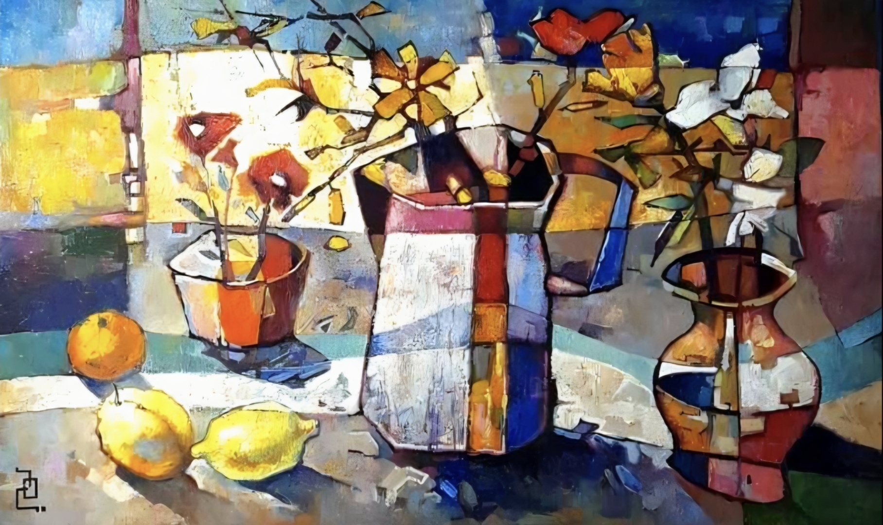 Still life with mandarin